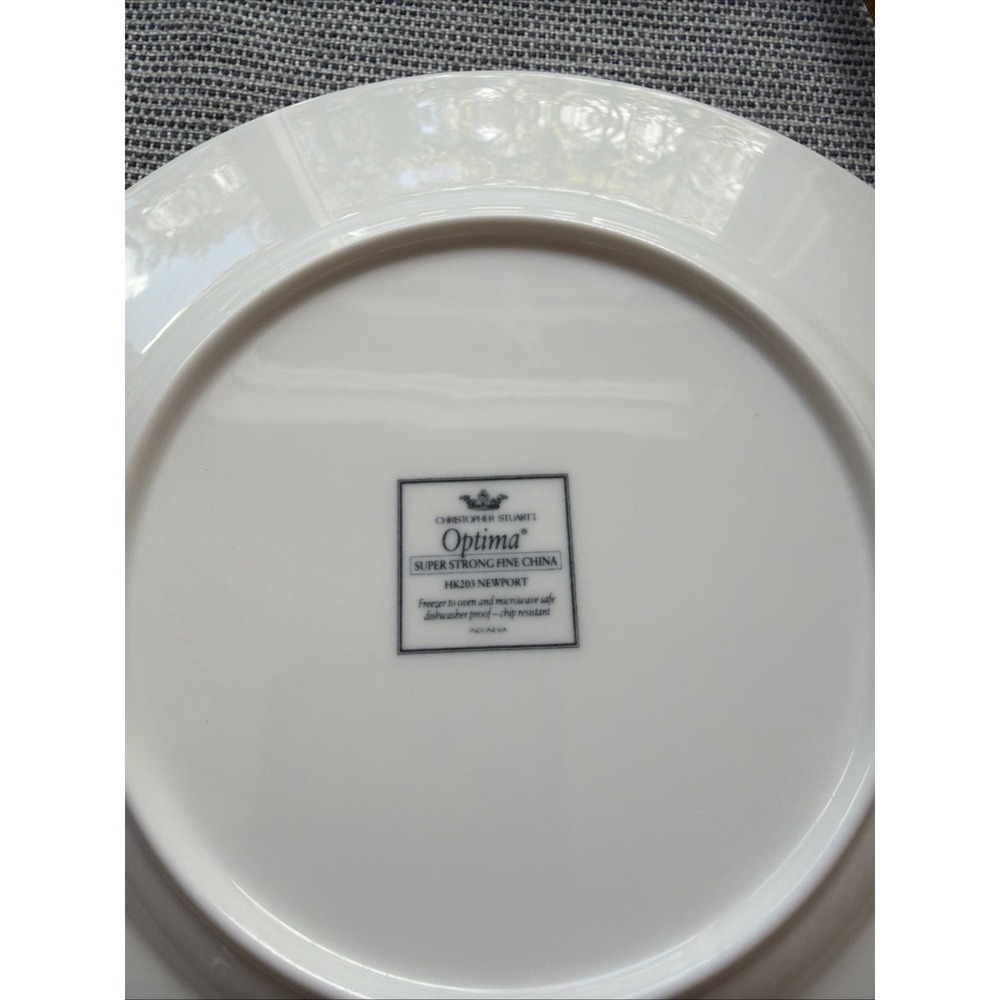 Set 4 Christopher Stuart  8.5" Salad Plates OPTIMA Vintage China - Picture 4 of 4